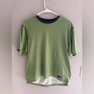 REI Men’s Co-Op Running Cycling Green Short Sleeve T Shirt SZ L Back Pockets